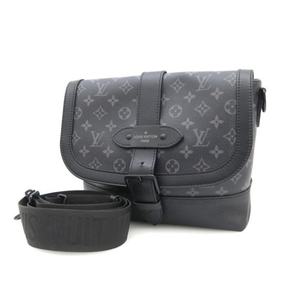 Louis Vuitton Monogram Eclipse Saumur Messenger Shoulder Bag